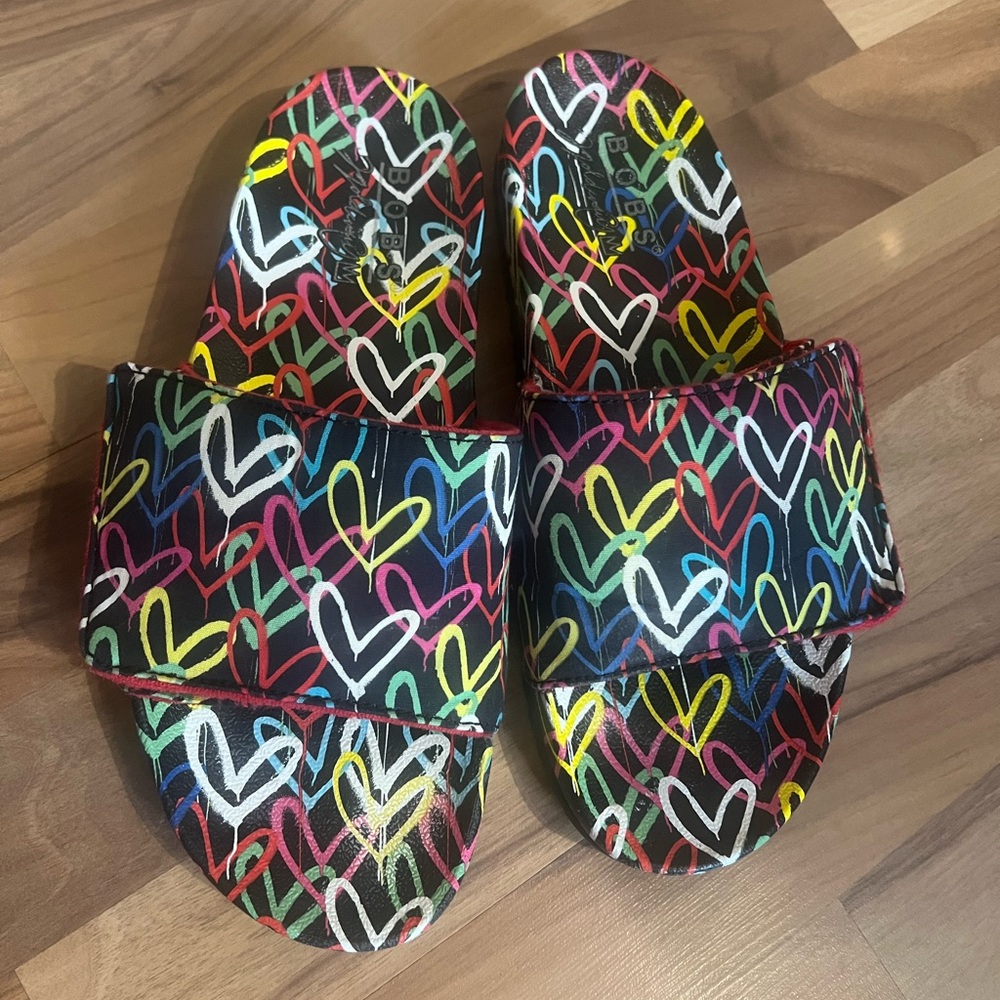 Skechers BOBs x Goldcrown Popup Slides Sz 9